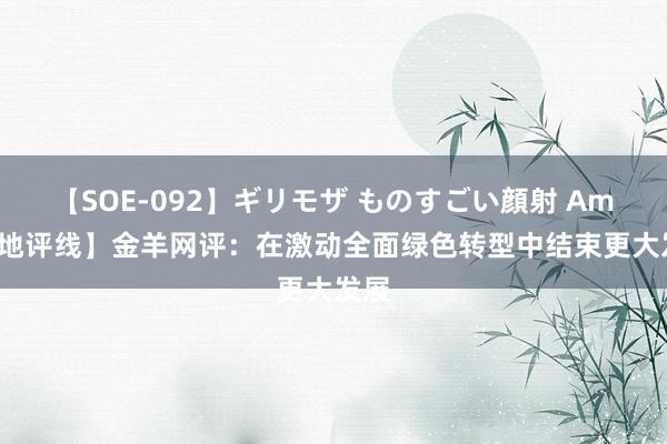 【SOE-092】ギリモザ ものすごい顔射 Ami 【地评线】金羊网评：在激动全面绿色转型中结束更大发展