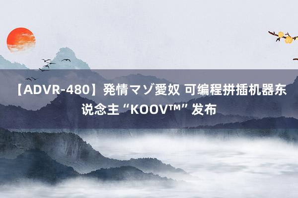 【ADVR-480】発情マゾ愛奴 可编程拼插机器东说念主“KOOV™”发布