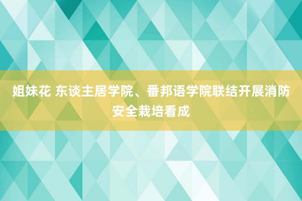 姐妹花 东谈主居学院、番邦语学院联结开展消防安全栽培看成